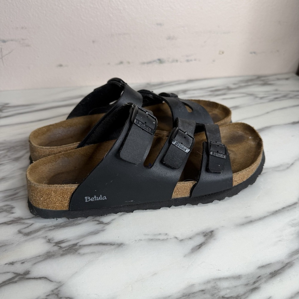 Birkenstock Betula Leo Soft Sandals black Soft Footbed EU 41 Women's 10 3 Strap